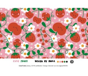 Bio Jersey Lillestoff - Cute Cherries